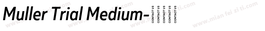 Muller Trial Medium字体转换